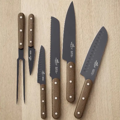 Lion Sabatier International Phenix Walnut Knivsæt 6 dele Sort/Træ - Vejledende udsalgspris 2.199,-